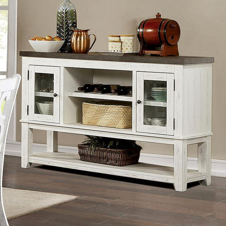 Furniture of America Auletta CM3417GY-T-7PC 7 Pc Dining Table Set IMAGE 4