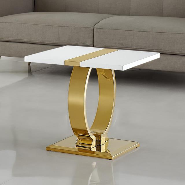  Furniture of America Horve FM47018GD-E End Table IMAGE 1