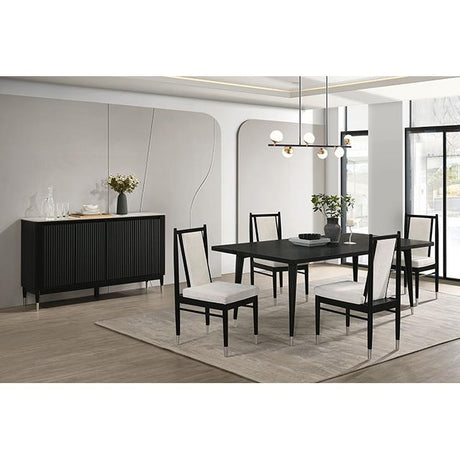  Furniture of America Margate FM32002BK-T Dining Table IMAGE 2
