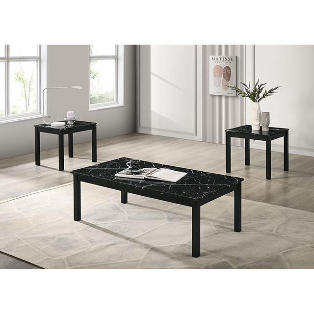  Furniture of America Findlay FM42900BK-3PK 3 Pc Table Set IMAGE 2