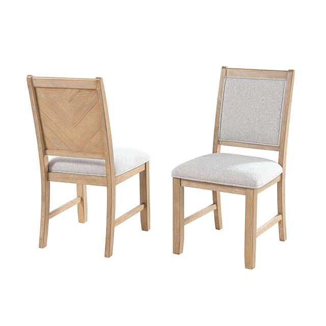  Furniture of America Casoria FM34008NT-SC-2PK Set Of 2 Side Chair IMAGE 2