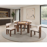  Furniture of America Gaetani FM-GM701BR-T Dining Table IMAGE 2