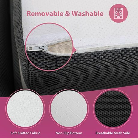  Furniture of America Hollyhock DM1004-F 4" Full Tri-Fold Memory Foam Topper IMAGE 7