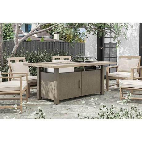  Furniture of America Bordeaux GM-2017-PK Dining Table with Fire Pit & Cooler IMAGE 2