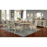  Furniture of America Arcadia CM3150WH-T-9PC 9 Pc Dining Table Set IMAGE 2