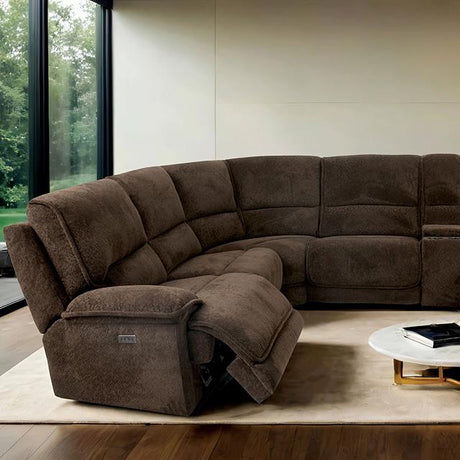  Furniture of America Damasus CM9932DB-SECT-PM Power Sectional IMAGE 1