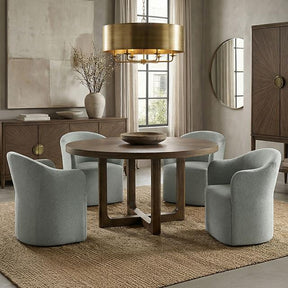  Furniture of America Clarksburg FM39018WN-RT-5PC04LG 5 Pc Dining Table Set IMAGE 1