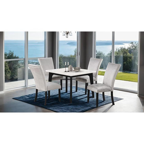  Furniture of America Sabro FM3330BK-ST-TABLE Square Dining Table IMAGE 2