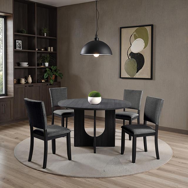  Furniture of America Oberto SL3406DG-SC-4PK Upholstered Side Chair IMAGE 2