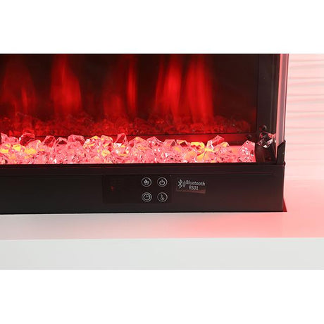  Furniture of America Peseux FM-AC8009WH-TV 71" TV Stand with Electric Fire Place IMAGE 4