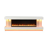  Furniture of America Peseux FM-AC8009WH-TV 71" TV Stand with Electric Fire Place IMAGE 7