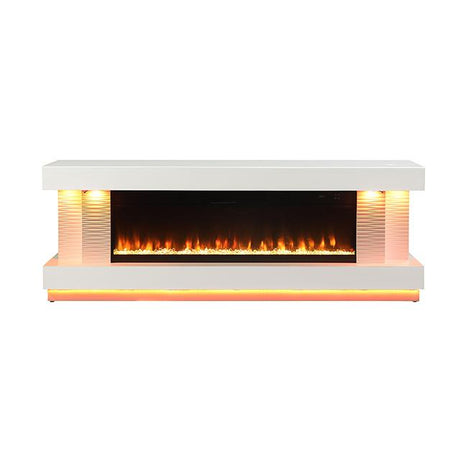  Furniture of America Peseux FM-AC8009WH-TV 71" TV Stand with Electric Fire Place IMAGE 7