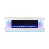  Furniture of America Peseux FM-AC8009WH-TV 71" TV Stand with Electric Fire Place IMAGE 9