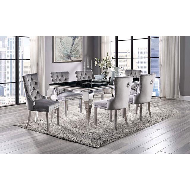  Furniture of America Neuveville CM3903BK-T-7PC-261NV 7 Pc Dining Table Set IMAGE 1