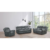  Furniture of America Agata NX6001DG-LV Glider Recliner Loveseat IMAGE 2