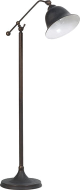 Eduardo Bell Shade Floor Lamp Dark Bronze image