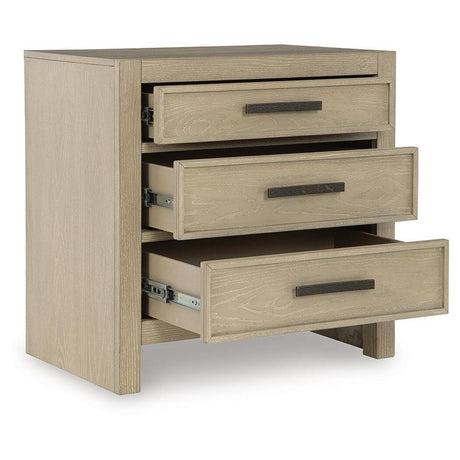  Signature Design by Ashley Calmoro B602-93 Three Drawer Night Stand IMAGE 3
