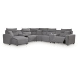  Signature Design by Ashley Modmax II 65906S43 7 pc Power Reclining Sectional with Chaise and Audio Console IMAGE 1