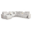  Signature Design by Ashley Modmax II 65907S43 6 pc Power Reclining Sectional with Chaise and Audio Console IMAGE 1