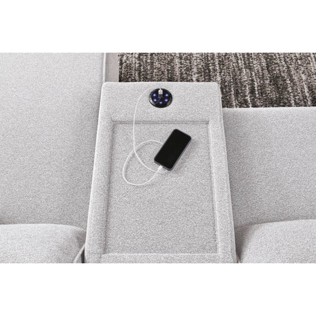  Signature Design by Ashley Modmax II 65907S43 6 pc Power Reclining Sectional with Chaise and Audio Console IMAGE 4