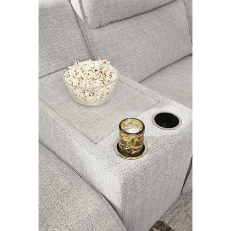 Signature Design by Ashley Modmax II 65907S43 6 pc Power Reclining Sectional with Chaise and Audio Console IMAGE 5