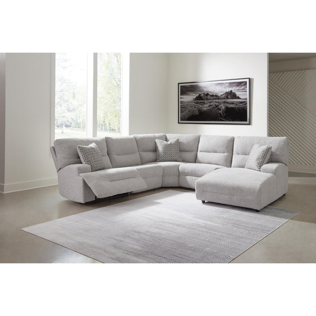  Signature Design by Ashley Acklen Place 93605S21 5 pc Power Reclining Sectional with Chaise IMAGE 1