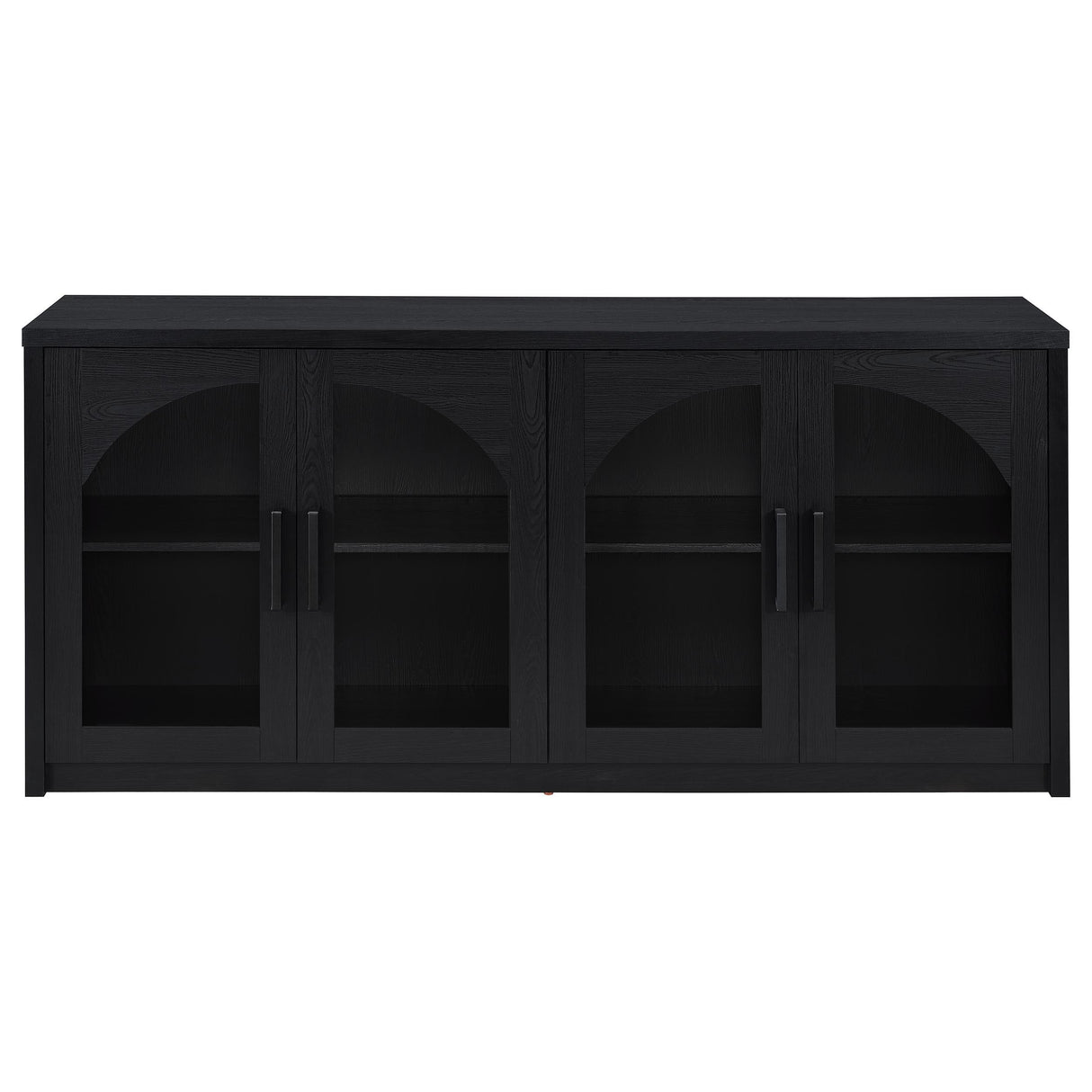  Coaster Furniture Riva 103895 4-door Dining Sideboard Buffet Storage Credenza - Black IMAGE 1