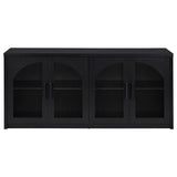  Coaster Furniture Riva 103895 4-door Dining Sideboard Buffet Storage Credenza - Black IMAGE 1