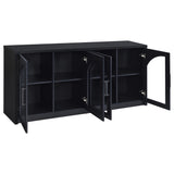  Coaster Furniture Riva 103895 4-door Dining Sideboard Buffet Storage Credenza - Black IMAGE 9