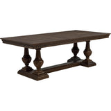 Coaster Furniture Ridgewell 104601 Rectangular Trestle Dining Table - Dark Oak IMAGE 3
