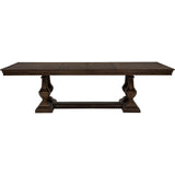  Coaster Furniture Ridgewell 104601 Rectangular Trestle Dining Table - Dark Oak IMAGE 4