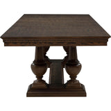  Coaster Furniture Ridgewell 104601 Rectangular Trestle Dining Table - Dark Oak IMAGE 8