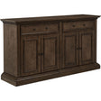  Coaster Furniture Ridgewell 104605 2-drawer 4-door Dining Server - Dark Oak IMAGE 1