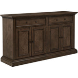  Coaster Furniture Ridgewell 104605 2-drawer 4-door Dining Server - Dark Oak IMAGE 1