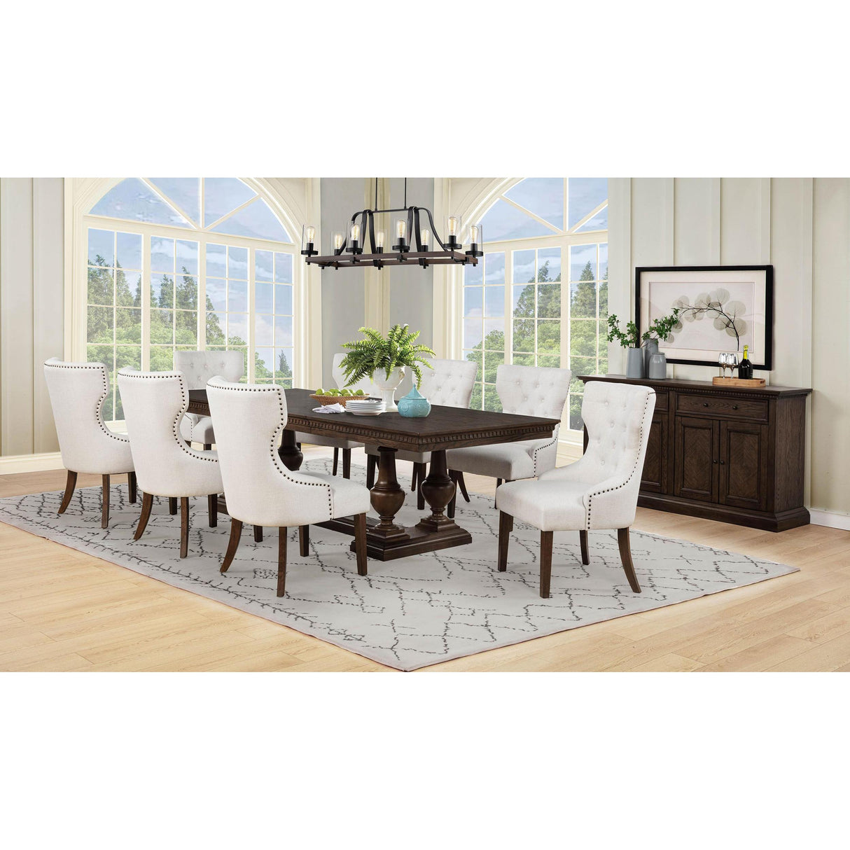  Coaster Furniture Ridgewell 104605 2-drawer 4-door Dining Server - Dark Oak IMAGE 14