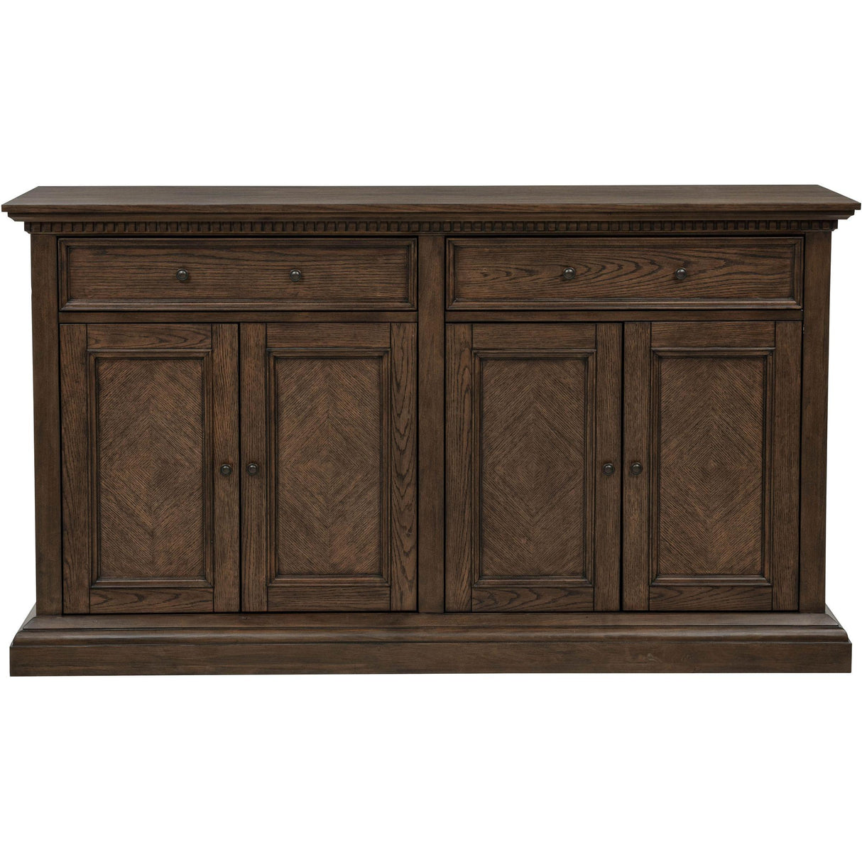  Coaster Furniture Ridgewell 104605 2-drawer 4-door Dining Server - Dark Oak IMAGE 3