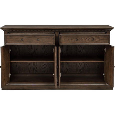  Coaster Furniture Ridgewell 104605 2-drawer 4-door Dining Server - Dark Oak IMAGE 4
