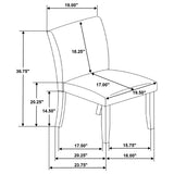  Coaster Furniture Paxton 106412 Set of 2 Upholstered Dining Side Chair - Beige IMAGE 18