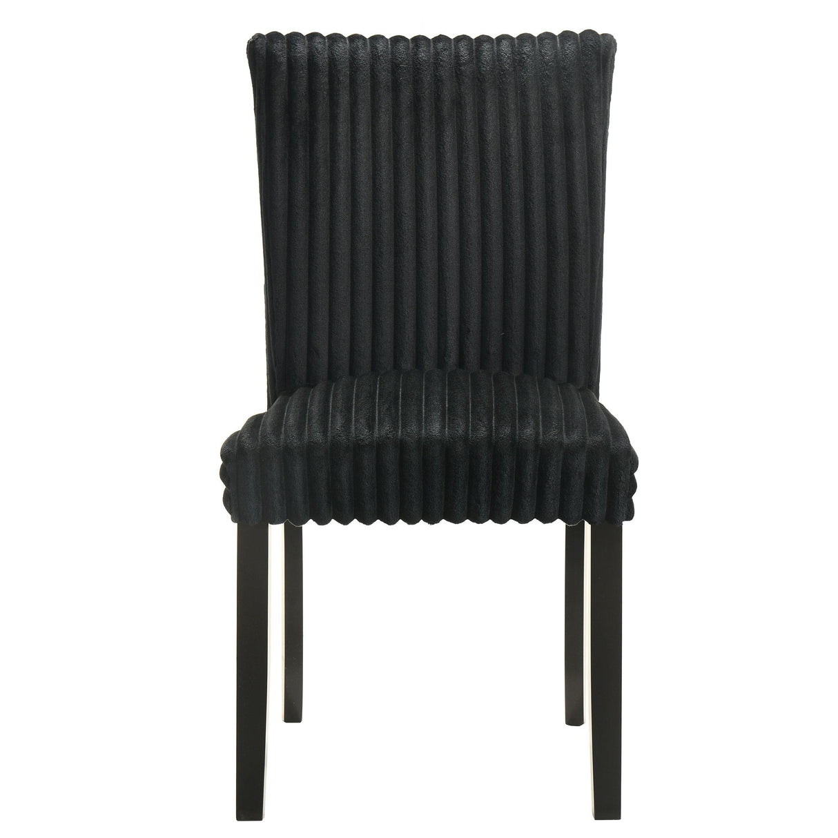  Coaster Furniture Dermott 106512BLK Set of 2 Upholstered Parson Dining Side Chair - Black IMAGE 2