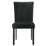  Coaster Furniture Dermott 106512BLK Set of 2 Upholstered Parson Dining Side Chair - Black IMAGE 2