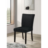  Coaster Furniture Dermott 106512BLK Set of 2 Upholstered Parson Dining Side Chair - Black IMAGE 4