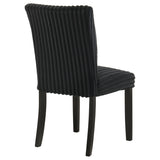  Coaster Furniture Dermott 106512BLK Set of 2 Upholstered Parson Dining Side Chair - Black IMAGE 5