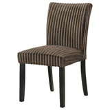  Coaster Furniture Dermott 106512CH Set of 2 Upholstered Parson Dining Side Chair - Chocolate IMAGE 5
