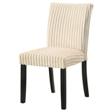  Coaster Furniture Dermott 106512CRM Set of 2 Upholstered Parson Dining Side Chair - Cream IMAGE 4