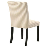  Coaster Furniture Dermott 106512CRM Set of 2 Upholstered Parson Dining Side Chair - Cream IMAGE 5