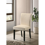  Coaster Furniture Dermott 106512CRM Set of 2 Upholstered Parson Dining Side Chair - Cream IMAGE 8
