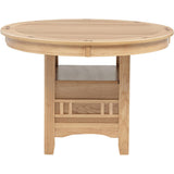  Coaster Furniture Lavon 106620 Oval 60-inch Wood Extension Leaf Dining Table - Light Oak IMAGE 8