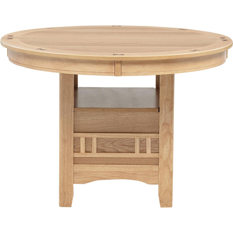  Coaster Furniture Lavon 106620 Oval 60-inch Wood Extension Leaf Dining Table - Light Oak IMAGE 8