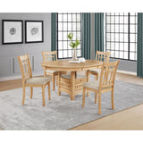  Coaster Furniture Lavon 106622 Set of 2 Wood Dining Side Chair - Linen/Light Oak IMAGE 15