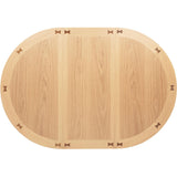  Coaster Furniture Lavon 106628 Oval 60-inch Counter Height Extension Dining Table - Light Oak IMAGE 11
